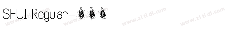 SFUI Regular字体转换